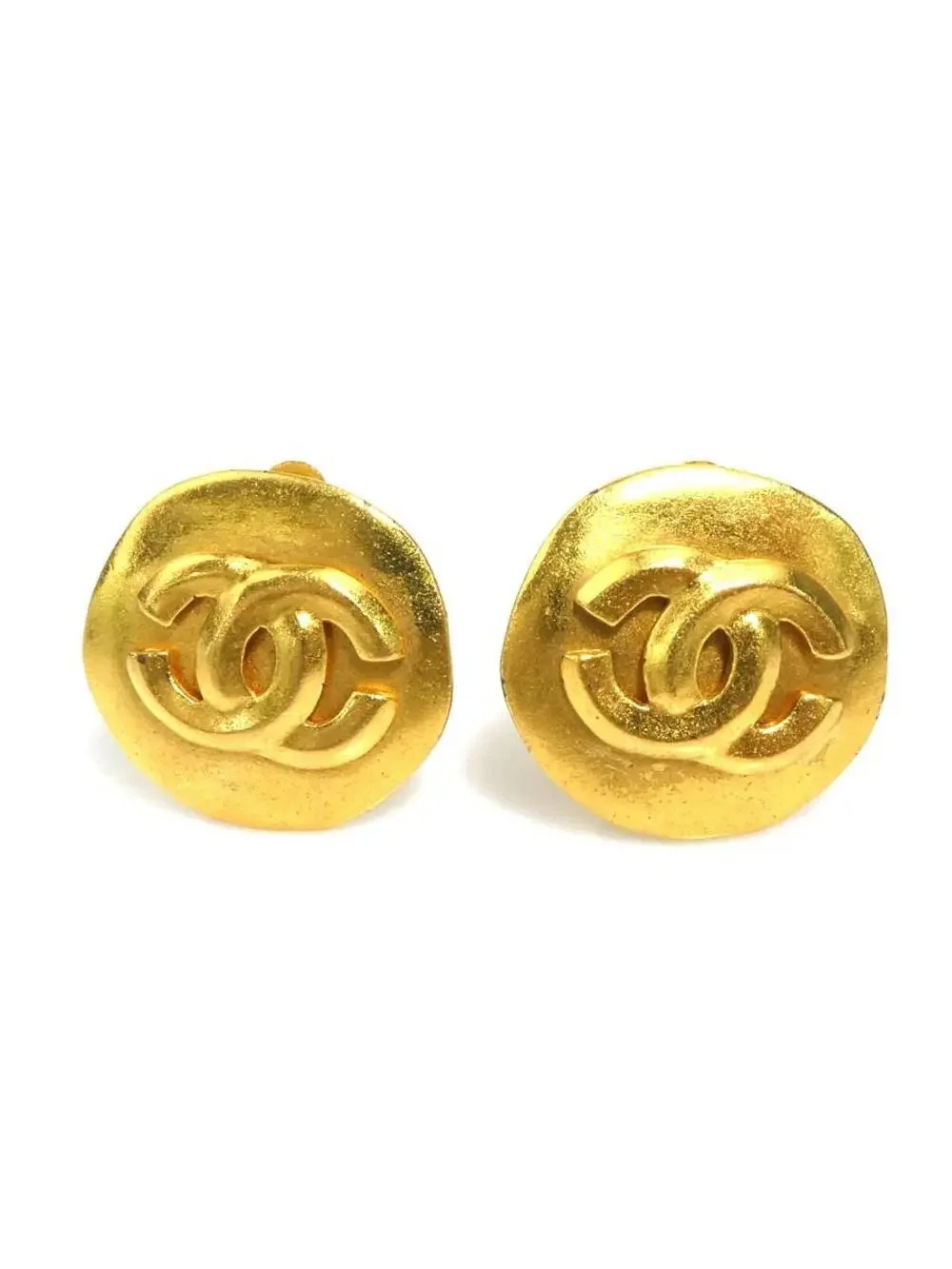 Auth Chanel Vintage Cc Logo Clip On #302750C32B
